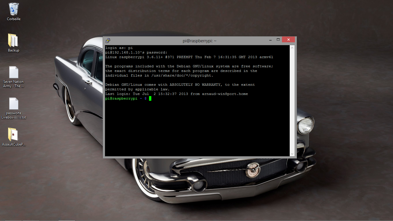 Connexion en SSH à mon serveur via PuTTY